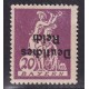 ALEMANIA 1920 MICHEL 122K ESTAMPILLA NUEVA CON GOMA VARIEDAD SOBRECARGA INVERTIDA 40 EUROS